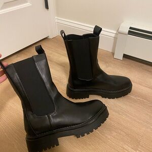 Black Leather Boots